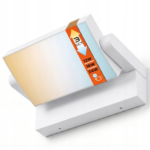 Smart LED outdoor wall light 3CCT 12–24W 2400lm IP54 white - Wall Lamp - Main image