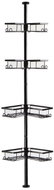 APT DA740 Telescopic corner shelf, 4 tiers, black - Bathroom Shelf