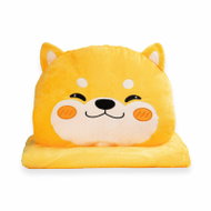 APT DA524B Plyšový polštářek s dekou 160 × 100 cm, liška, oranžový - Soft Toy