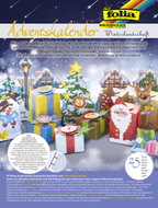 Folia Sada na výrobu adventního kalendáře Folia Zimní krajina – 24 krabiček (25 dílů) - Advent Calendar