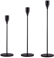 Verk 27581 Sada svícnů Glamour 3 ks, černé - Candlestick