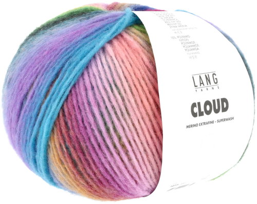 LANG YARNS Cloud nadýchaná merino příze 100 g, modrá - Yarn - Main image