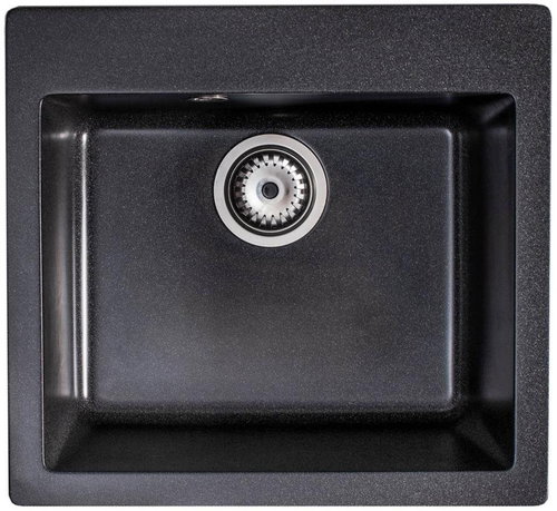 Granisil Eldos 485 Black metallic - Granite Sink - Main image