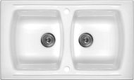 Deante Lusitano 860.2 White ceramic - Ceramic Sink