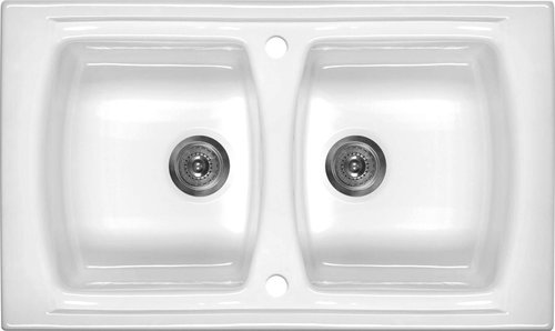 Deante Lusitano 860.2 White ceramic - Ceramic Sink - Main image