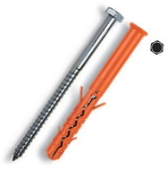 WT WINTECH MUNGO Construction dowel MBR-SS, 10 × 140, hexagonal, ZB, 50 pcs - Anchors