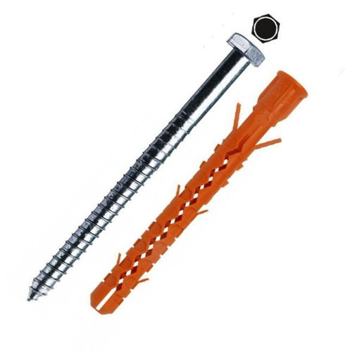 WT WINTECH MUNGO Construction dowel with hexagon screw 10 × 80, 100 pcs - Anchors - Main image