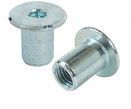 WT WINTECH Connecting nut M6 × 17 ZB with flat head / pack 400 pcs - Screw nuts
