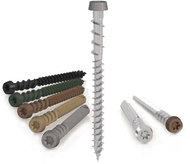 WT WINTECH KKT tropical wood screws narrow ZH 5 × 60 black / pack 200 pcs - Self-Tapping Screws