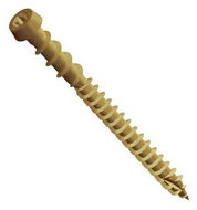 WT WINTECH KKT tropical wood screw narrow ZH 5 × 60 yellow. / pack of 200 - Self-Tapping Screws