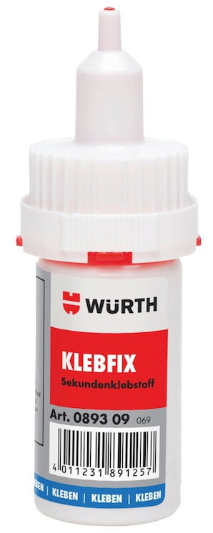 Würth Kyanoakrilát ragasztó Klebfix, 20 g