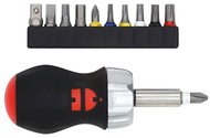 WÜRTH Ratchet screwdriver with bits, 12 pcs - Screwdriver