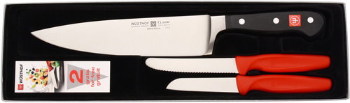 WÜSTHOF Kitchen Knife CLASSIC 20cm + 2 vegetable knives - Knife Set - Main image