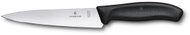 Victorinox Chef's Knife, Swiss Classic, 15cm, Plain Edge, Black, Blister Pack - Kitchen Knife