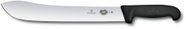Victorinox Butcher's Knife, Fibrox, 31cm, Plain Edge, Black - Kitchen Knife