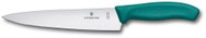 Victorinox Cook's Knife, Swiss Classic, 19 cm, Plain Edge, Green, Blister Pack - Kitchen Knife