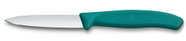 Victorinox Swiss Classic Paring Knife, 8cm, Plain Edge, Pointed Tip, Green - Kitchen Knife