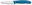 Vegetable Knife, Swiss Classic, 8cm, Serrated, Pointed, Blue