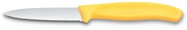 Victorinox Paring Knife, Swiss Classic, 8cm, Serrated Edge, Pointed Tip, Yellow - Kitchen Knife