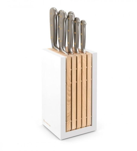 WÜSTHOF CLASSIC COLOUR Knife block with 8 knives, Velvet Oyster - Knife Block - Main image