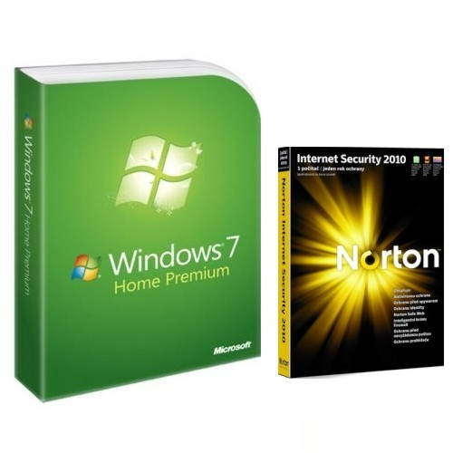Microsoft Windows 7 Home Premium CZ Upgrade, verze v krabici (FPP) + Norton Internet Security 2010 Hlavný obrázok Microsoft Windows 7 Home Premium CZ Upgrade, verze v krabici (FPP) + Norton Internet Security 2010 - Operačný systém - Hlavný obrázok