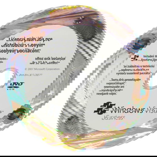 OEM Microsoft Windows Vista Business 32-bit Edition SK (slovenská, Slovak), DVD, SP1 - Operating System - Main image