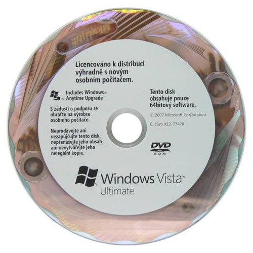OEM Microsoft Windows Vista Ultimate 64-bit Edition CZ - Operačný systém - Hlavný obrázok