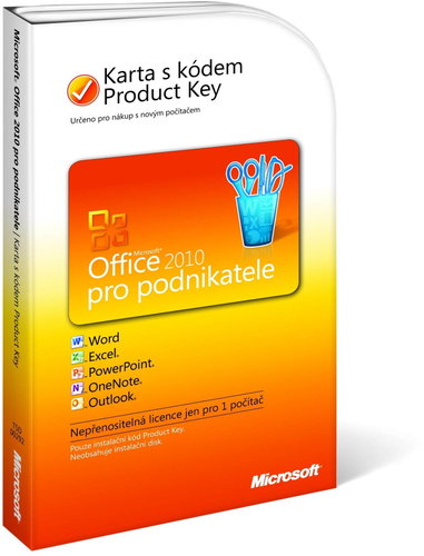 Microsoft Office 2010 pro podnikatele SK (PKC) - 1 uživatel/1 počítač - Kancelársky balík - Hlavný obrázok