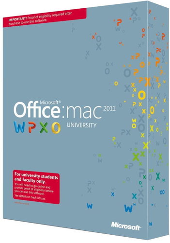 Microsoft Office 2011 pro vysokoškoláky ENG pro MAC - 1 domácnost/2 počítače (FPP) - Kancelársky balík - Hlavný obrázok