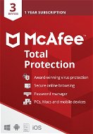 McAfee Total Protection pre 3 zariadenia na 12 mesiacov (elektronická licencia) - Antivírus