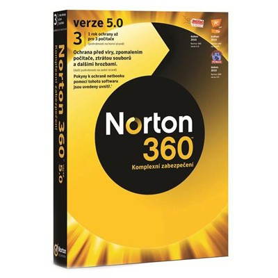 Symantec Norton 360 5.0 CZ (1 User 3 PC) + Norton Mobile Security - Antivirus - Main image