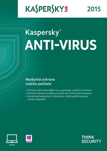 Kaspersky Anti-Virus 2015 CZ pro 5 PC na 24 měsíců - Elektronická licence - Hlavní obrázek
