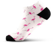 Walkee Colored Ankle Socks - Flamingos Color: Pink, Size: 37-41 - Socks