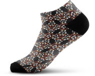 Walkee Coloured Ankle Socks - Kaleidoscope Colour: Black, size: 42-47 - Socks