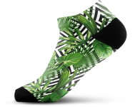 Walkee coloured ankle socks - Leaf illusion Color: Green, Size: 37-41 - Socks