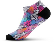 Walkee Colored Ankle Socks - Purple leafs Color: Purple, Size: 37-41 - Socks