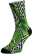 Walkee coloured socks - Leaf illusion Color: Green, Size: 42-47 - Socks