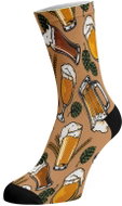 Walkee coloured socks - Hops and Beers Color: Brown, Size: 42-47 - Socks