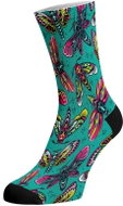 Walkee Colored Socks - Trippy Moth Color: Blue, Size: 42-47 - Socks