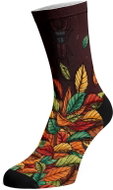 Walkee Colored Socks - Autumn Leafs Color: Brown, Size: 37-41 - Socks