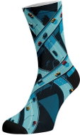 Walkee Colored Socks - Road Color: Blue, Size: 37-41 - Socks