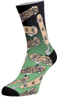 Walkee coloured socks - Pop art skate Color: Green, Size: 37-41 - Socks