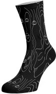 Walkee Colored Socks - Faces Color: Black, Size: 42-47 - Socks