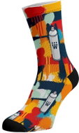 Walkee Colored Socks - Graffiti Color: Orange - Socks