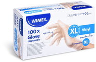 Wimex vinylové rukavice, nepudrované, transparentní `XL` - 100 ks - Zdravotnické rukavice