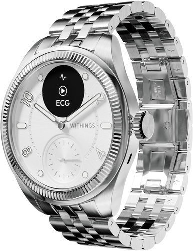 Withings Scanwatch Nova Brilliant 39 mm - Titanium Silver - Okosóra - Fő fotó