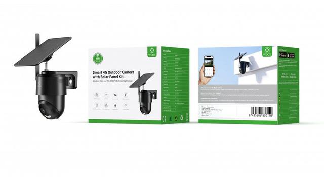 Woox Smart R3569 Outdoor Wireless PTZ -valvontakamera + Aurinkopaneeli Ulkokäyttöön