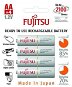 Fujitsu White precharged batteries R06 / AA, 2100 charging cycles, blister 4 pieces - Disposable Battery