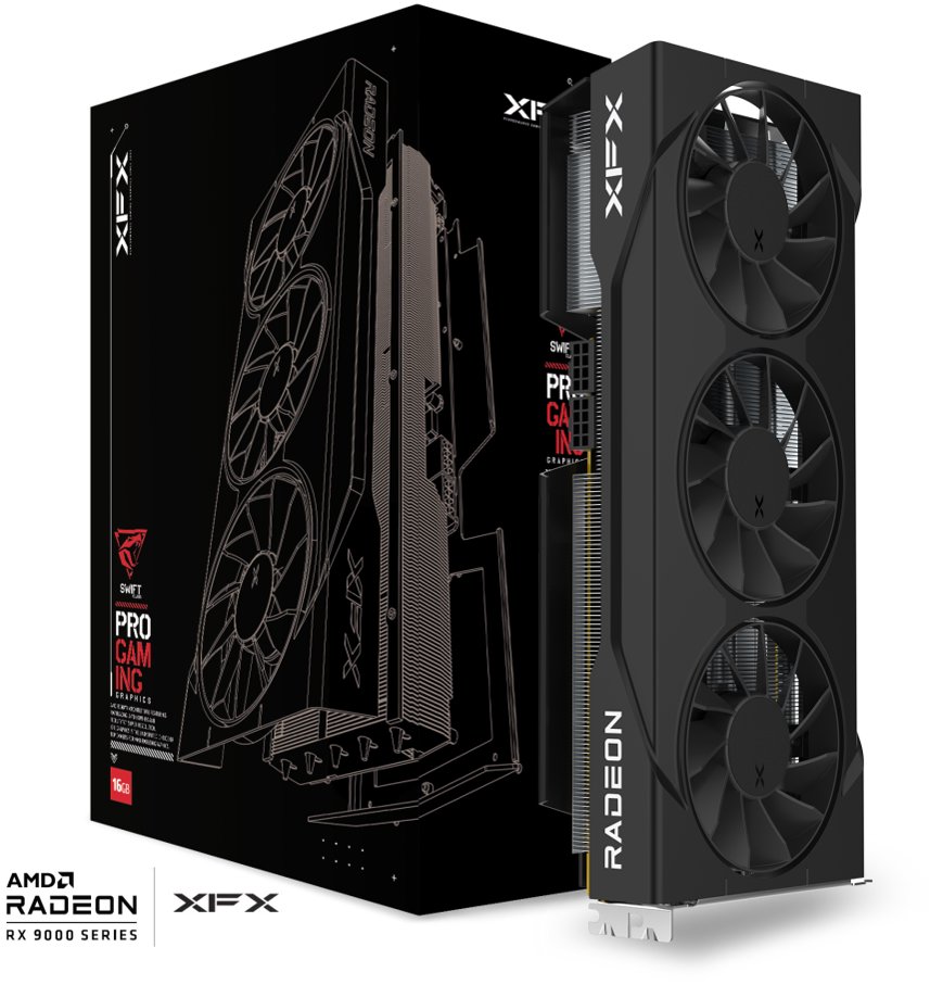 XFX Swift RX 9070 XT Triple Fan 16G