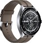 Smart hodinky Xiaomi Watch 2 Pro – Bluetooth Silver Case with Brown Leather Strap - Chytré hodinky